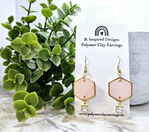 Pink Hex Dangles