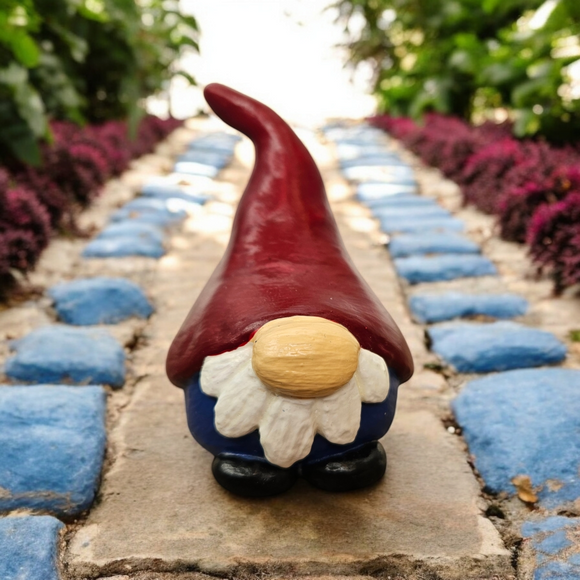 Burgundy & Navy Gnome