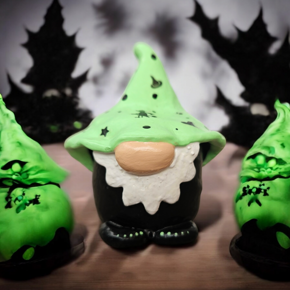 Spooky Lime Green Gnome