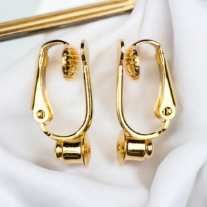 Clip on Earring Converters - Gold