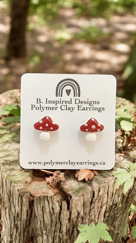 Mushroom Stud (Red)