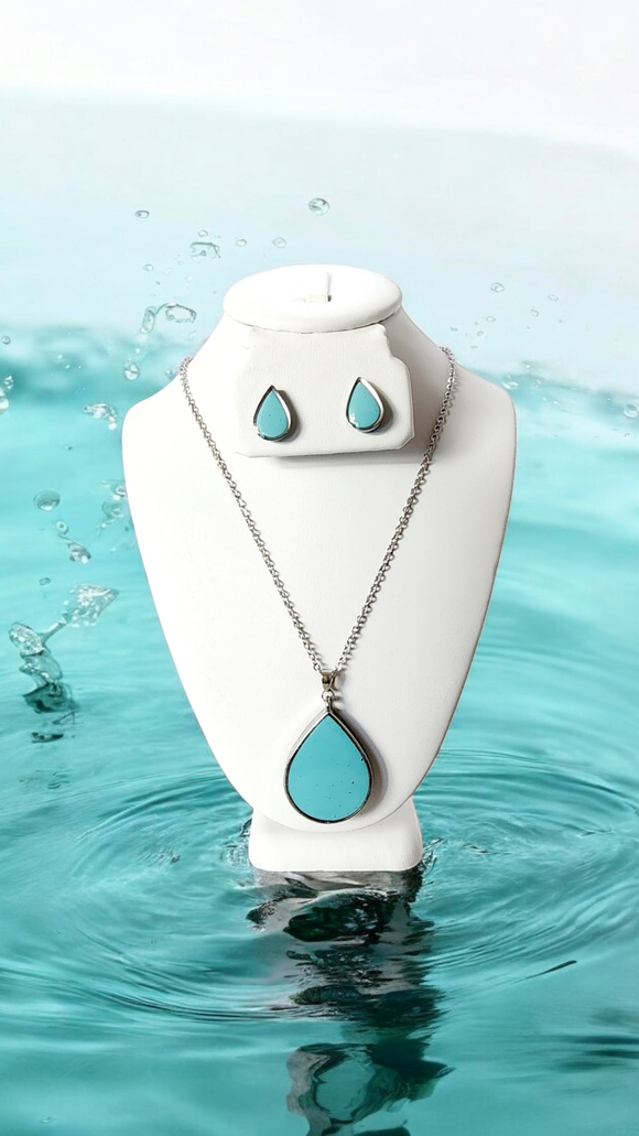 Teardrop Earring & Necklace Gift Set