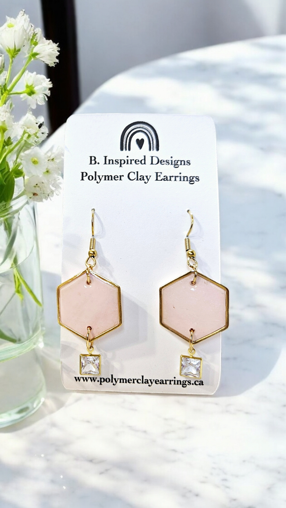 Pink Hex Dangles