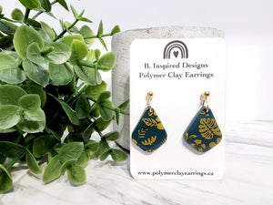 Green & Mustard Tropical Dangles